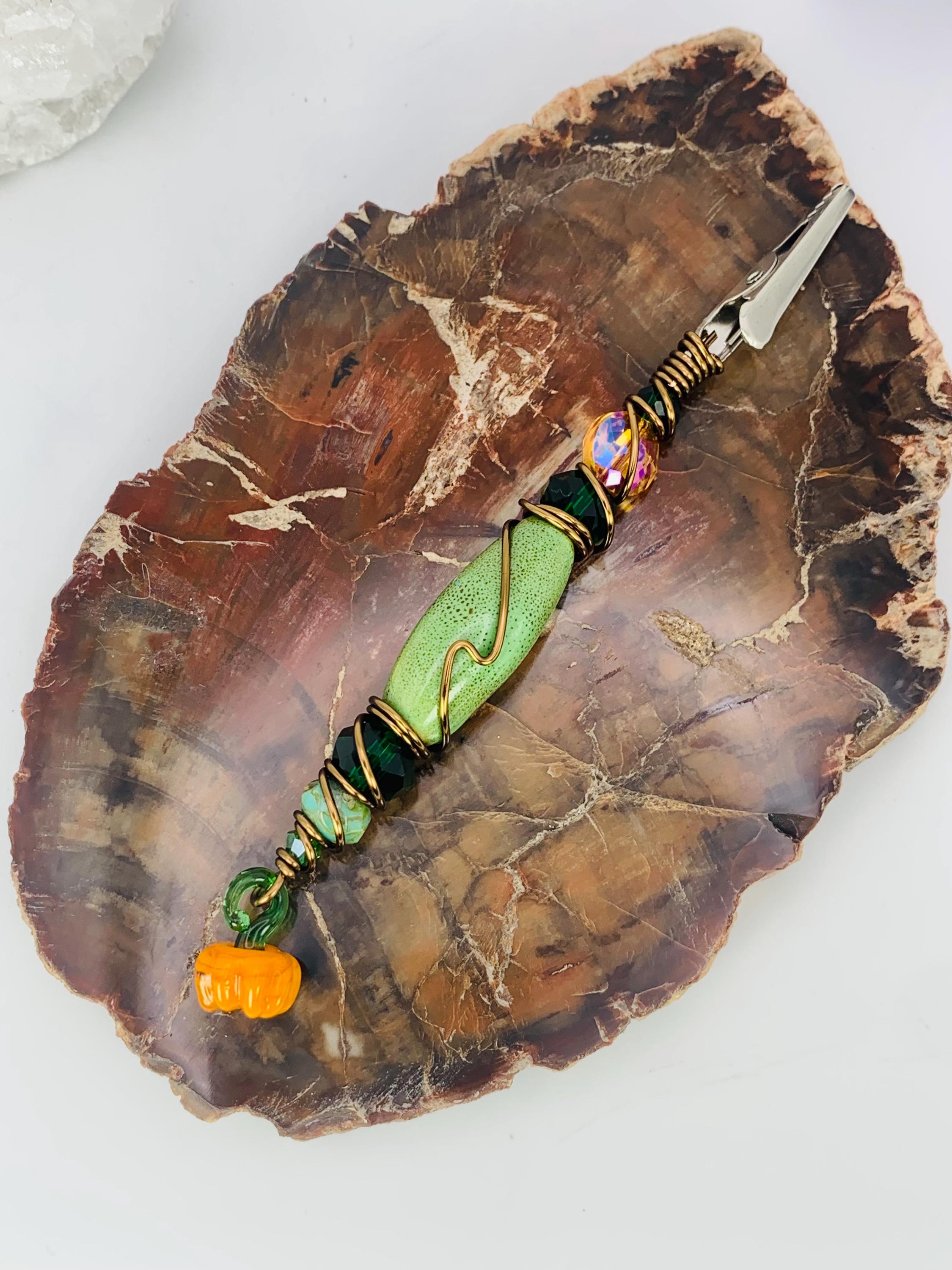 Autumn Smoking Clip, Pumpkin Charm
