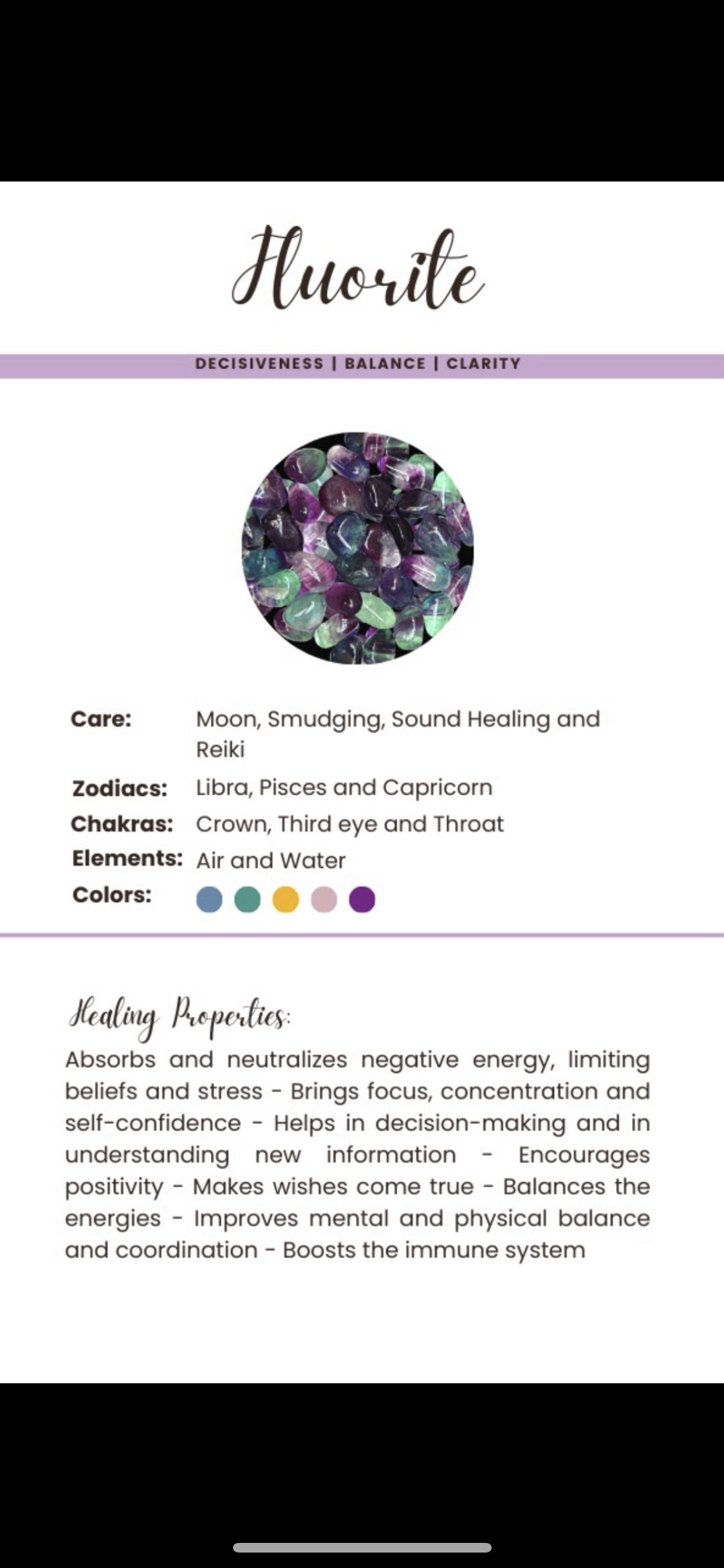 Crystal Smoke Ring; Rainbow Fluorite and Moonstone