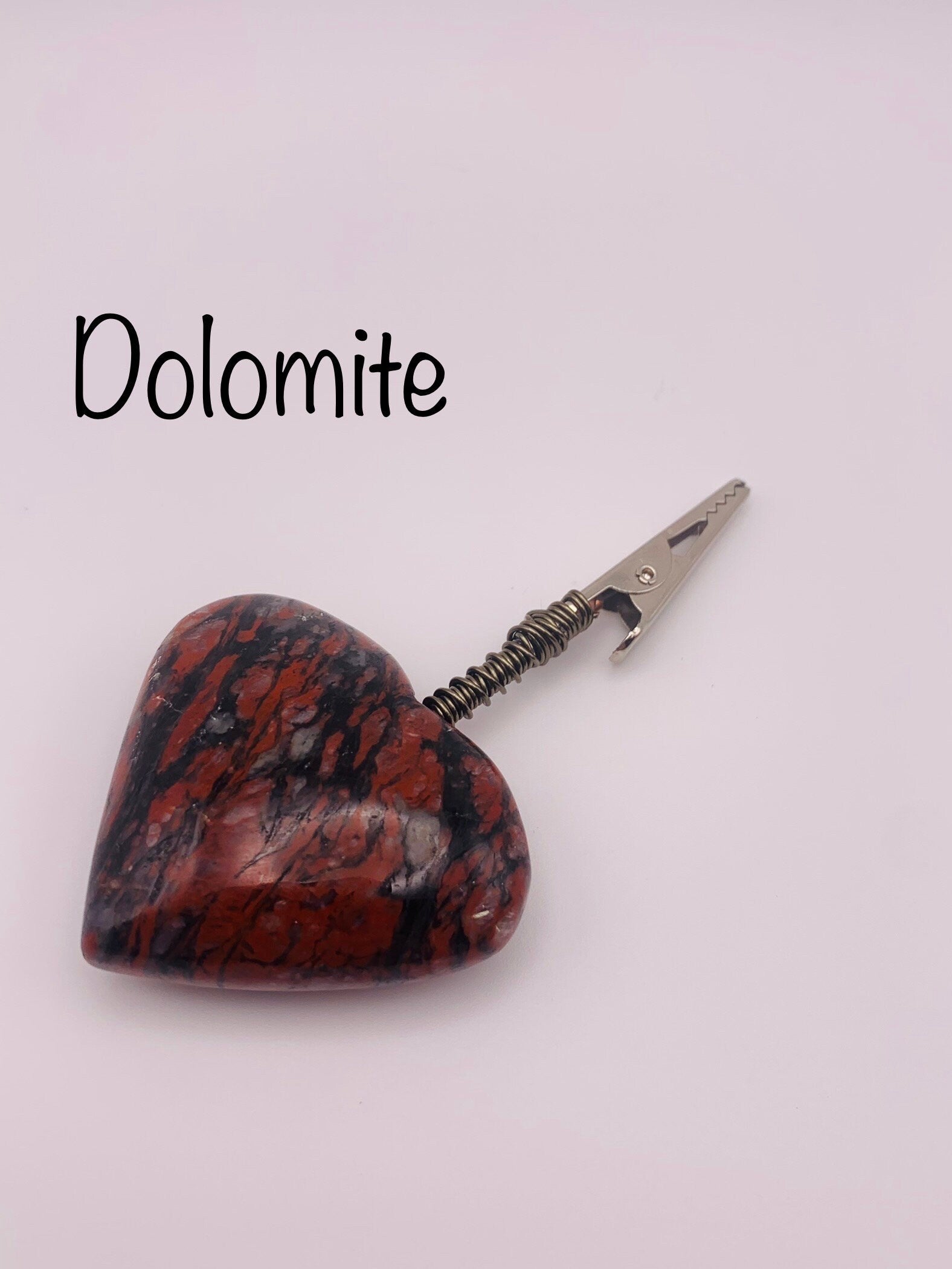 Crystal Heart Clip, Gemstone heart clip, Crystal wand, cigarette holder, smoking clip, gifts for smokers, smoking accessories, metaphysical