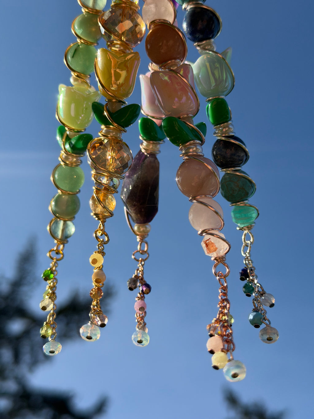 The Tulip Garden Crystal Smoking Clip Collection