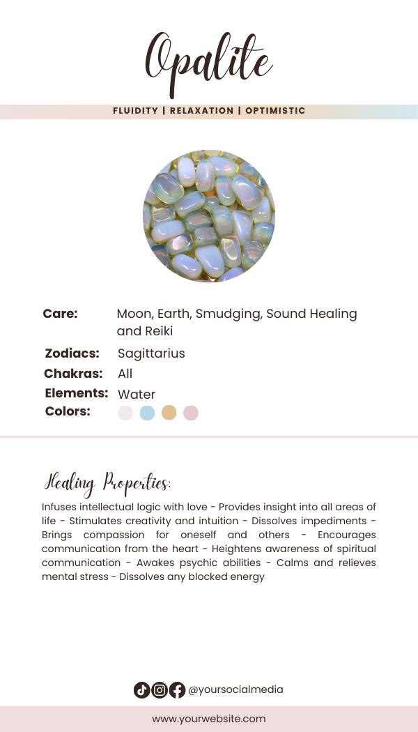 Crystal Smoke Clip; Opalite, Pink Botswana Agate, Rose Quartz, Labradorite, wire wrapped in gold wire