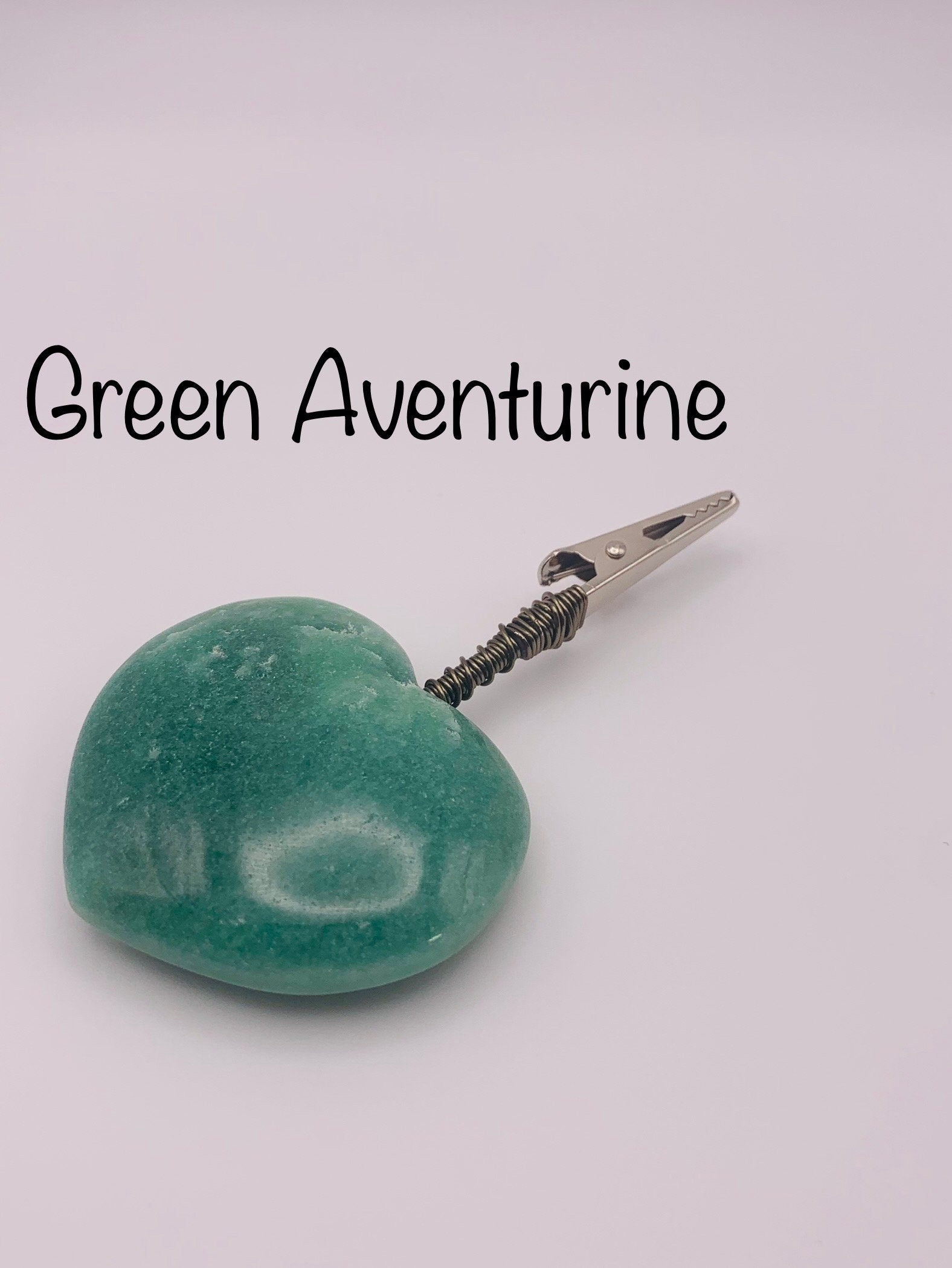 Crystal Heart Clip, Gemstone heart clip, Crystal wand, cigarette holder, smoking clip, gifts for smokers, smoking accessories, metaphysical