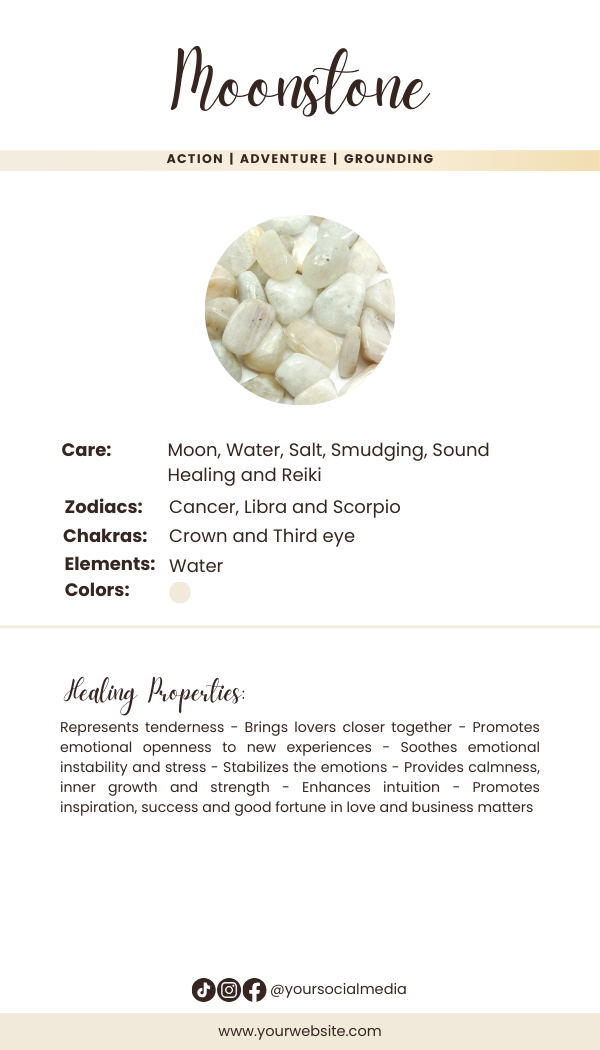 Crystal Smoke Clip; Moonstone, Opalite, Blue Apatite, Green Moonstone, Sodalite, Birdy