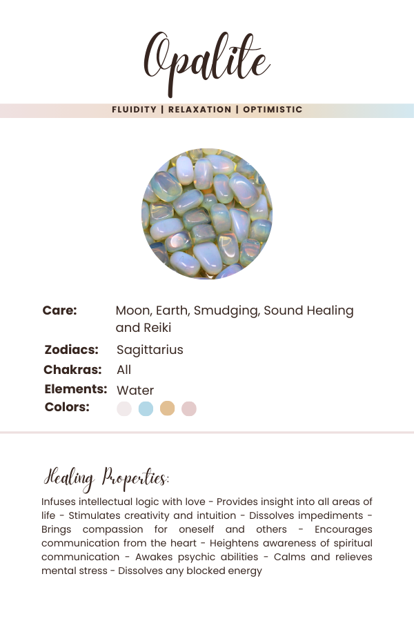 Crystal Rainbow Mushroom Smoke Clip; Opalite, Orange Aventurine, Yellow Jade, Green Jade, Sodalite, Amethyst