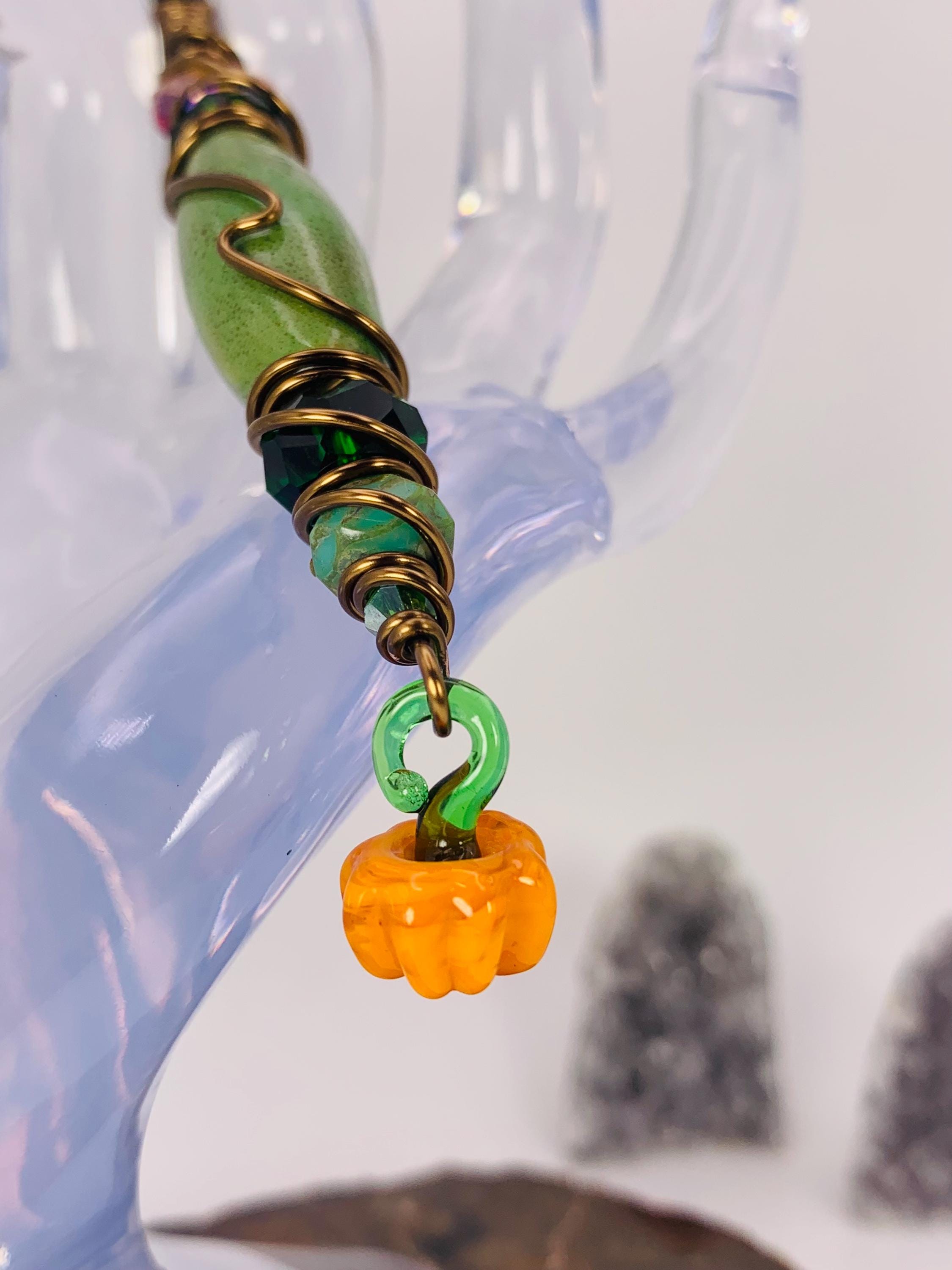 Autumn Smoking Clip, Pumpkin Charm