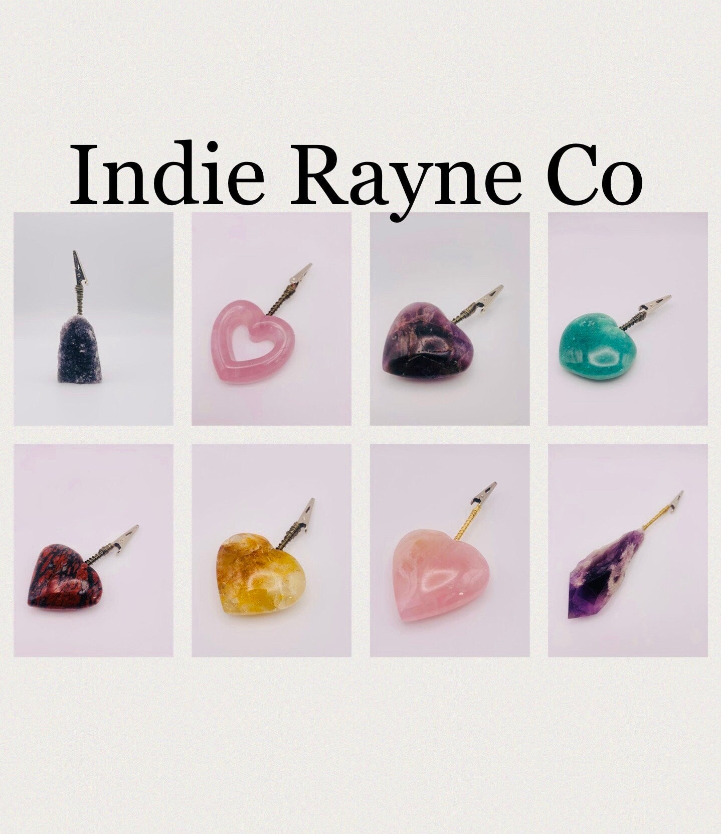 Crystal Heart Clip, Gemstone heart clip, Crystal wand, cigarette holder, smoking clip, gifts for smokers, smoking accessories, metaphysical